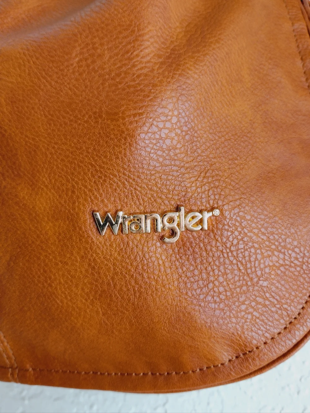 Wrangler Women's Brown Leather Hobo Bag New
